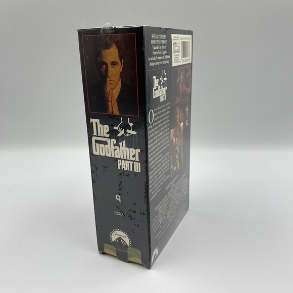 The Godfather Part‎ III 2-VHS Final Directors Cut with Additional Footage SEALED - Picture 5 of 6